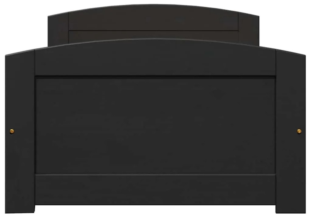 Sofá-cama com 2 gavetas sem colchão 90x200 cm IRUN preto