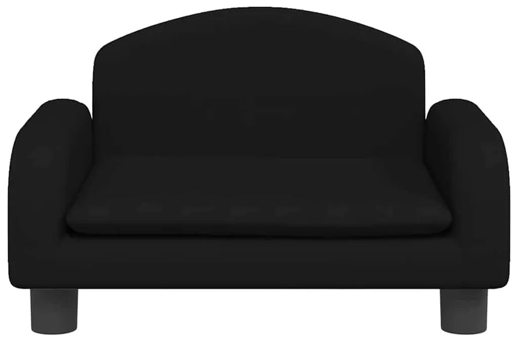 Cama para cães 50x40x30 cm tecido preto