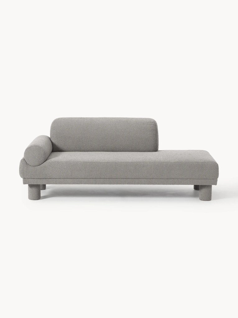 Chaise longue em bouclé Lilo
