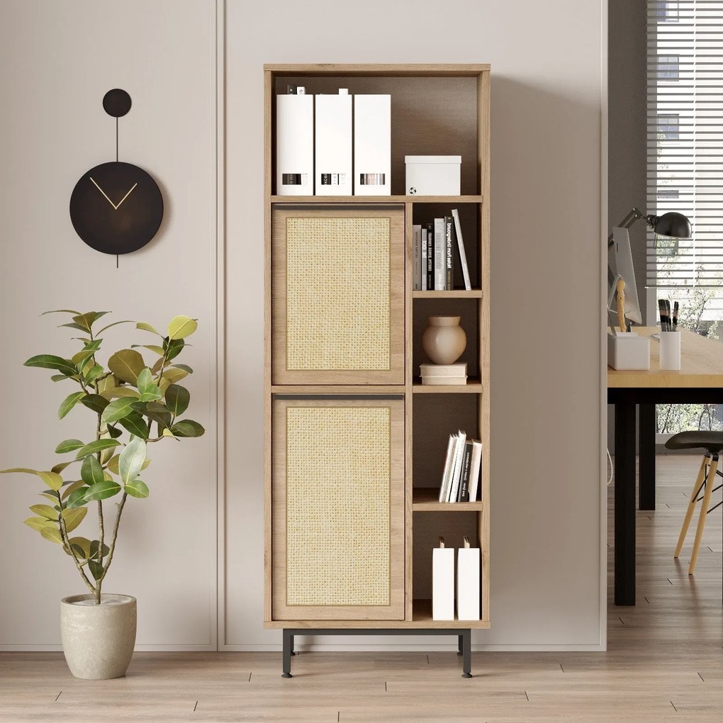 Multi Purpose Cabinet ON10B – Walnut Oak – 160 cm x 45,1 cm x 35,5 cm