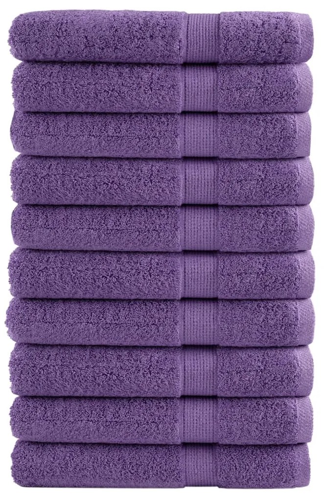 Toalhas premium SOLUND 10 pcs 100x200 cm 600 gsm roxo