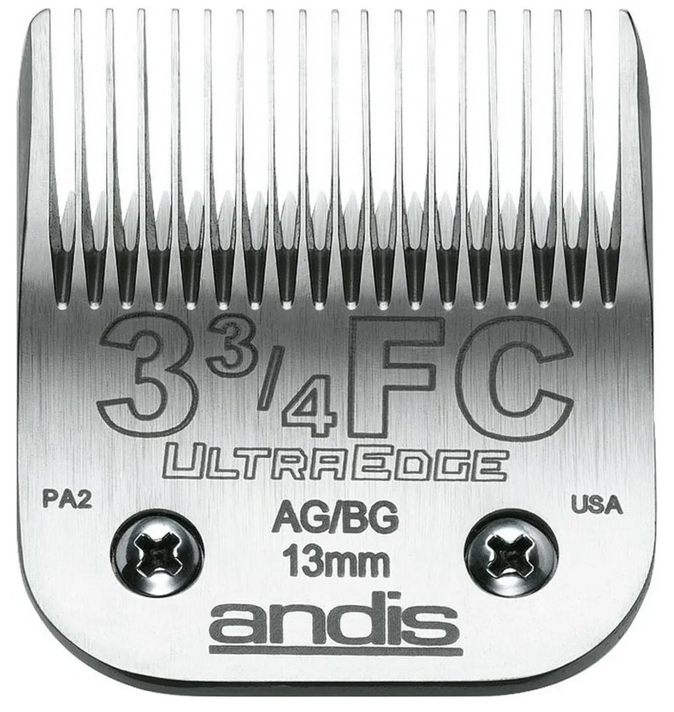 Lâminas de Barbear Andis 3 3/4FC Aço
