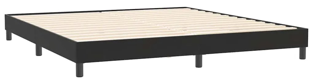 Estrutura de cama sem colchão 200x210 cm veludo preto