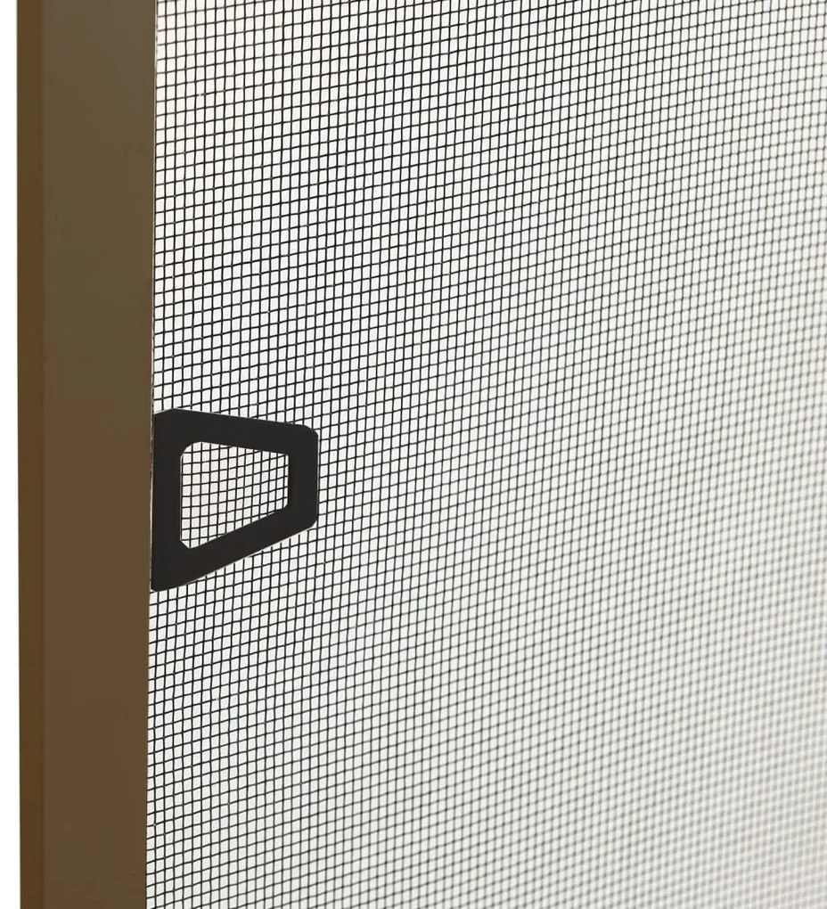 Tela anti-insetos para janelas 90x120 cm castanho
