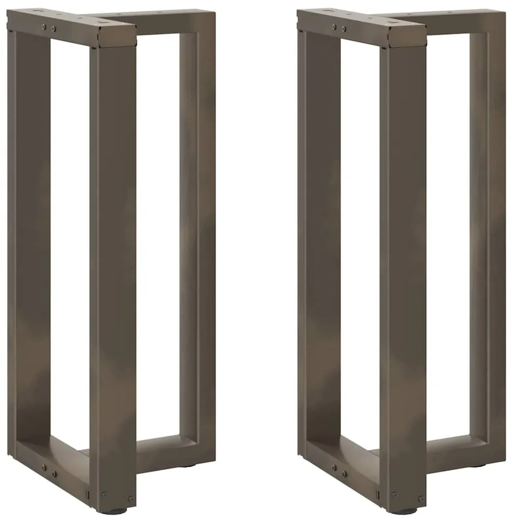 Pés de mesa de bar em forma de T, 2 peças, preto, 50x35x(90-91) cm, aç