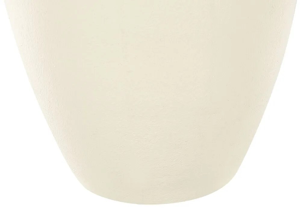 Vaso de terracota creme 38 cm HALIARTOS Beliani