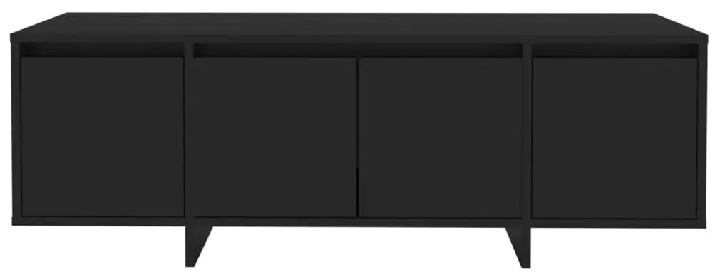 Móvel de TV 120x30x40,5 cm derivados de madeira preto