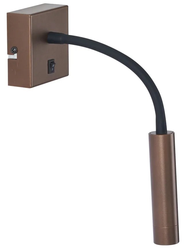 Candeeiro de parede moderno bronze com USB-C - Gosna Moderno