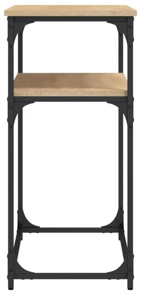 Mesa consola 100x35,5x75cm derivados de madeira carvalho sonoma