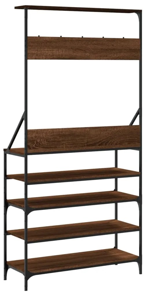 Conjunto de Entrada - Bengaleiro c/ arrumação calçado 90x34x184 cm car
