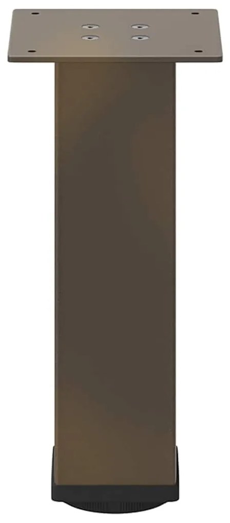 Pés para mesa de centro 4 peças aço natural 42-44 cm aço