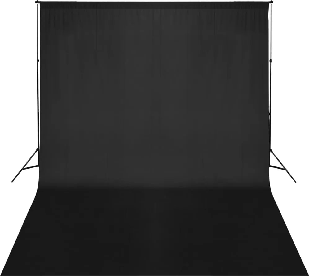 vidaXL Sistema porta-fundos 500 x 300 cm preto