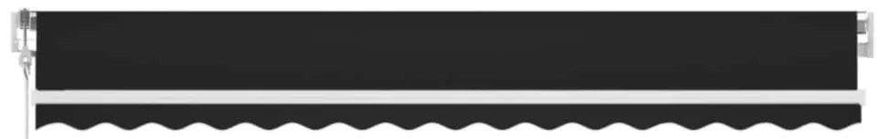 Toldo automático com LED e sensor de vento 450x350 cm antracite