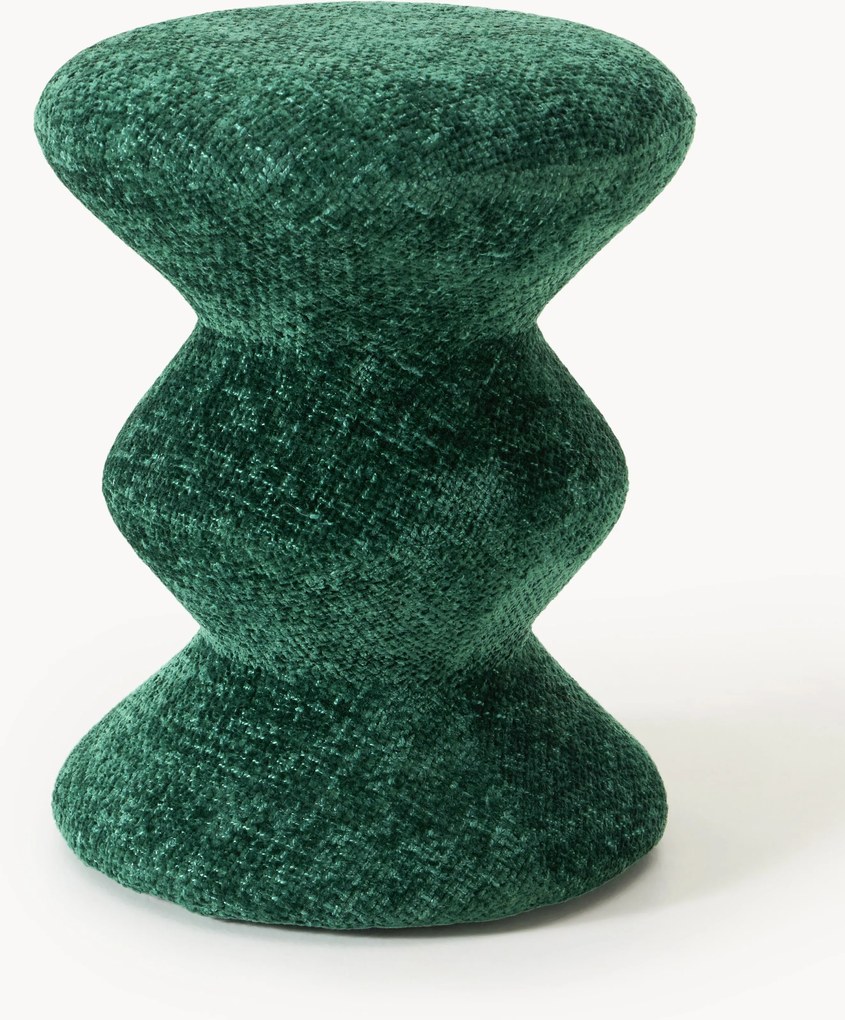 Mesa de apoio redonda estofada Zig Zag