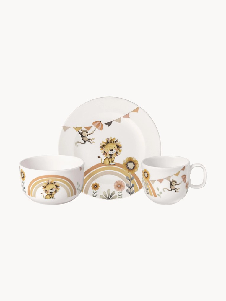 Conjunto de loiça para crianças em porcelana Roar like a Lion, 3 uni.