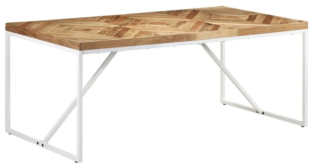 vidaXL Mesa de jantar 180x90x76 cm madeira acácia maciça e mangueira