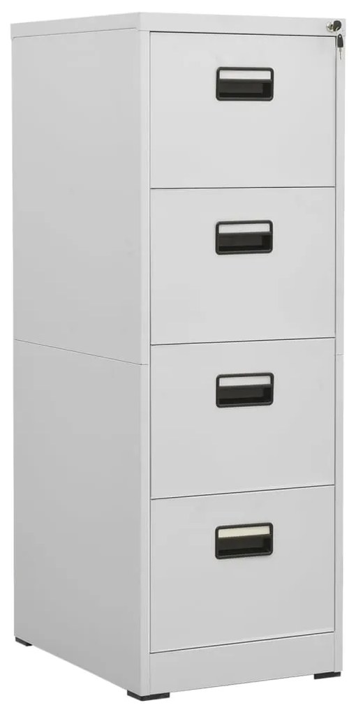 vidaXL Arquivador 46x62x133 cm aço cinzento-claro