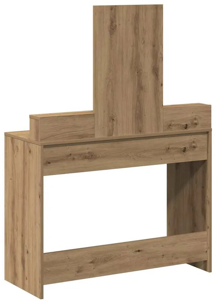 Mesinha de Maquilhagem com Gavetas Carvalho Artisan 100x41x140 cm