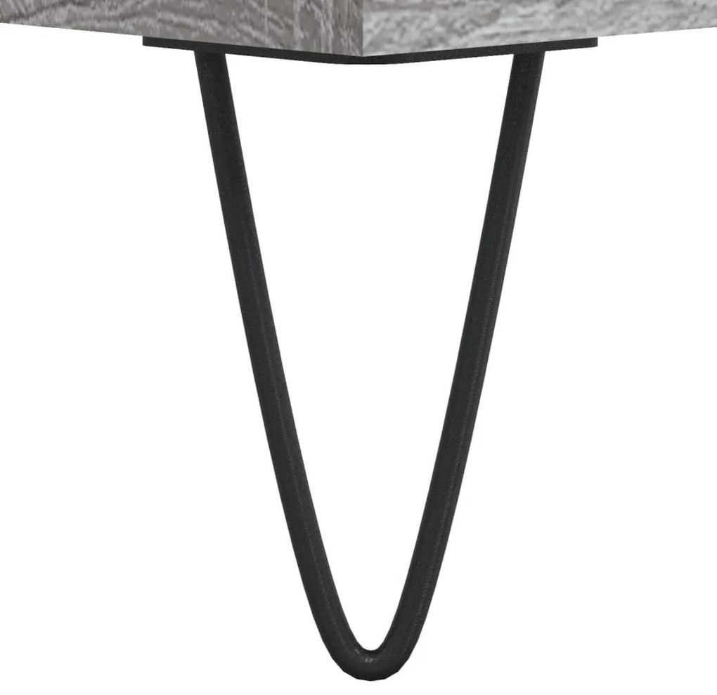 Mesa de centro 55x55x36,5 cm derivados de madeira cinza sonoma