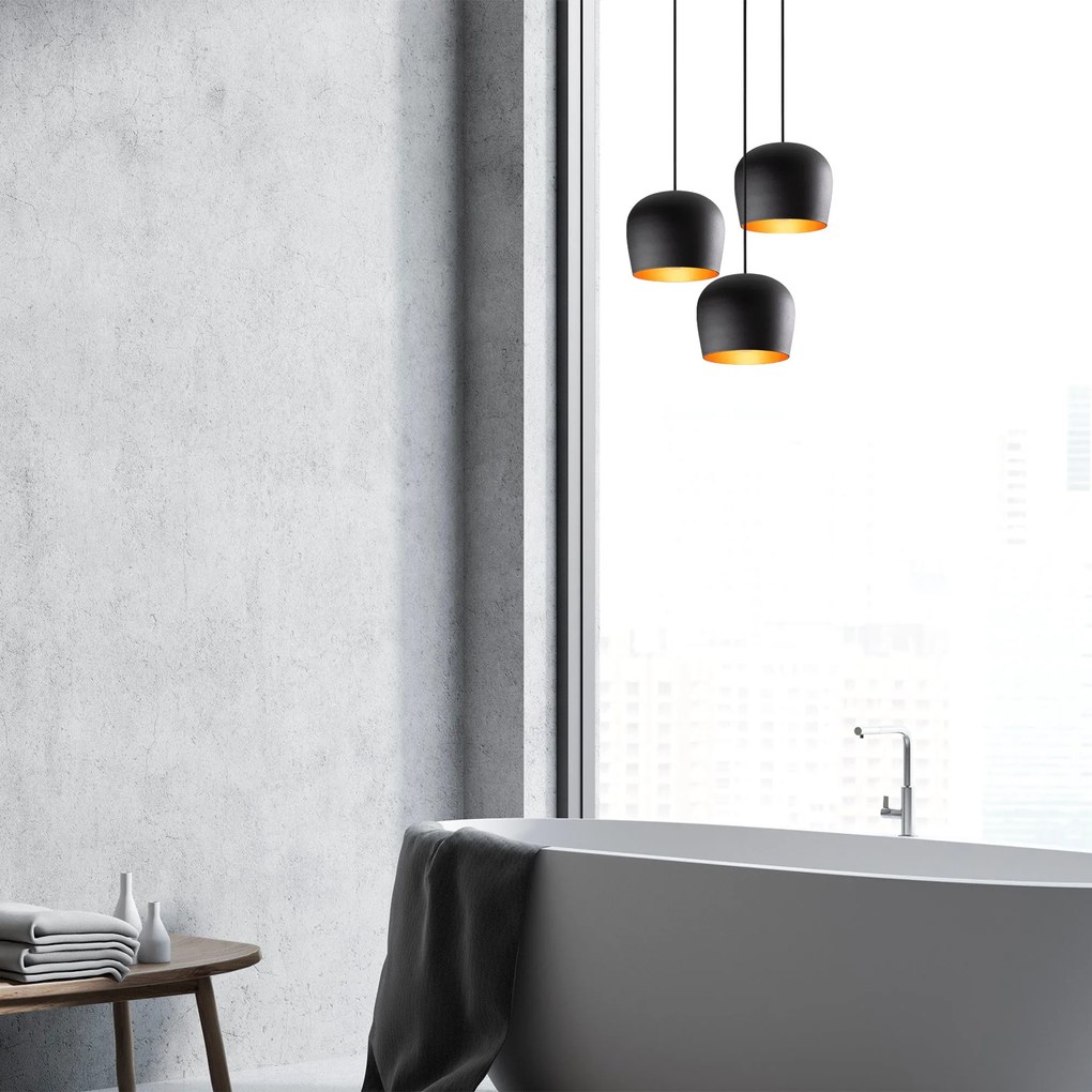 Candeeiro Chandelier Berceste – Preto – Diâmetro 48 cm x Altura 111 cm