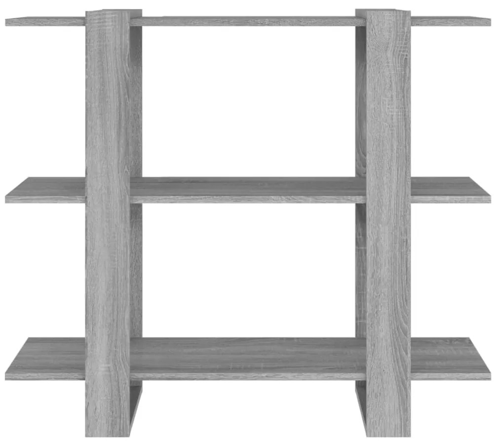 Estante/divisória 100x30x87 cm cor sonoma cinza