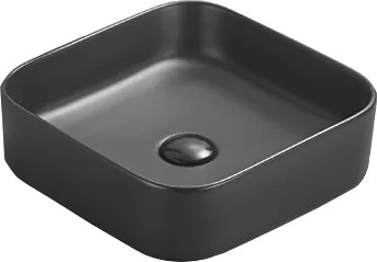 Mexen Vena lavatório de bancada 37 x 37 cm, preto mate - 22193785