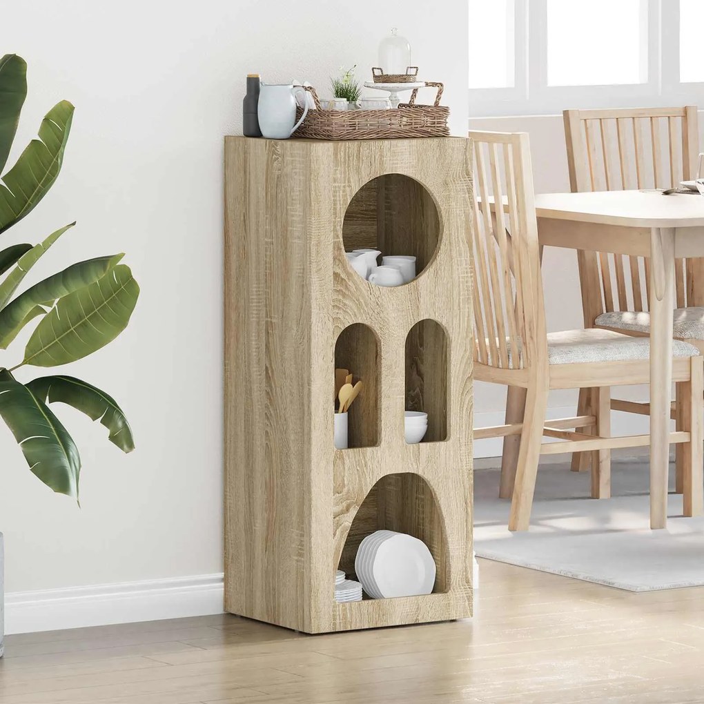 vidaXL Buffet Carvalho Sonoma 40 x 35 x 100,5 cm Madeira processada