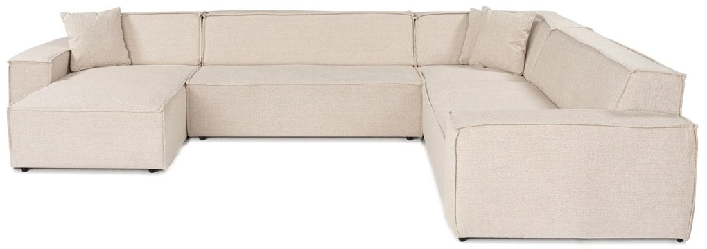 Sofá de Canto Puzzle – Bege – 167 cm x 343 cm x 262 cm