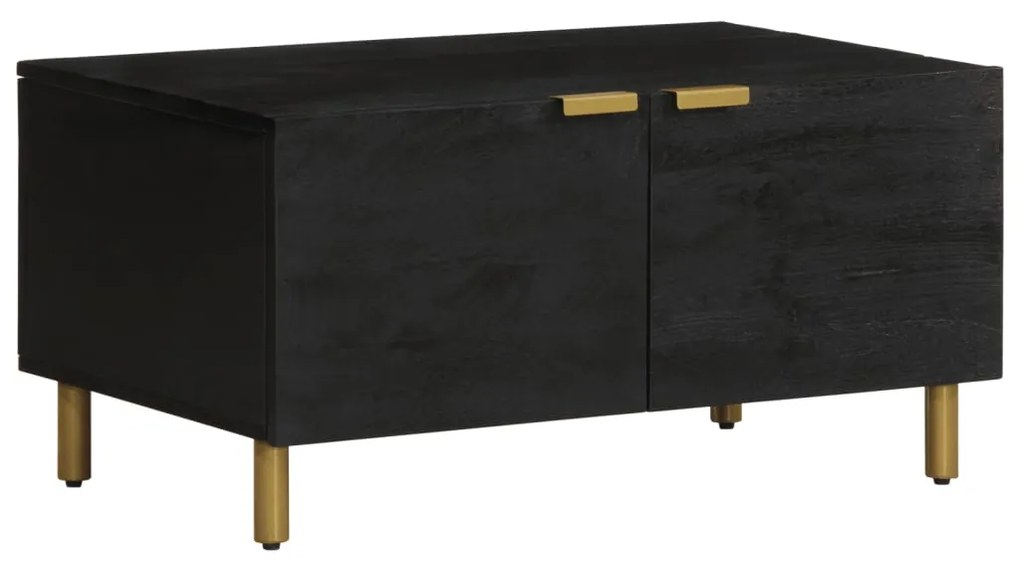 vidaXL Mesa de centro 80x50x40 cm derivados de madeira preto
