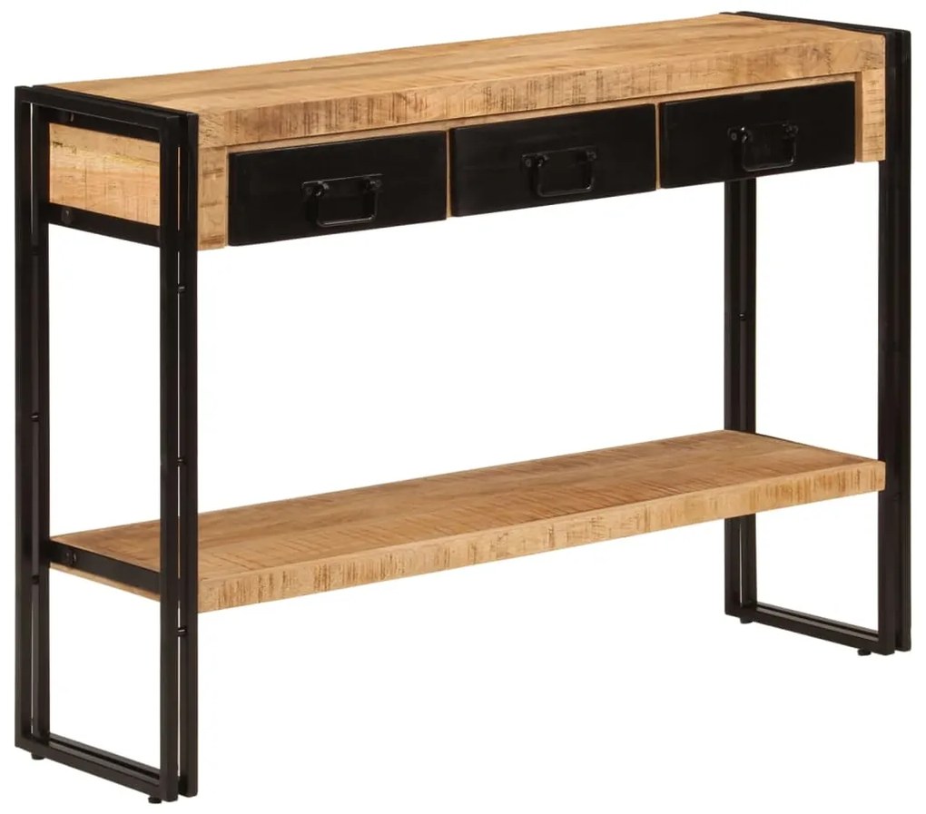 Mesa consola 110x30x76 cm madeira de mangueira maciça