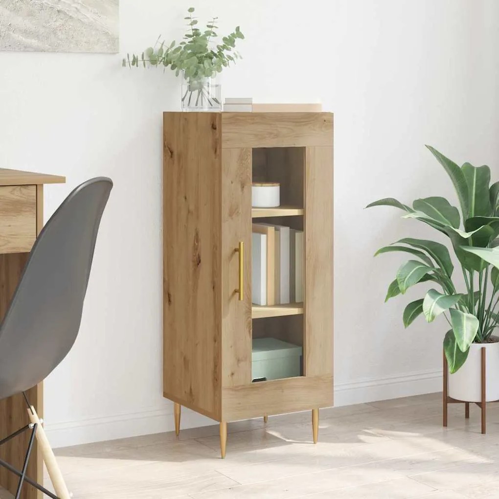 vidaXL Buffet carvalho artisiano 34 x 34,5 x 90 cm Madeira processada