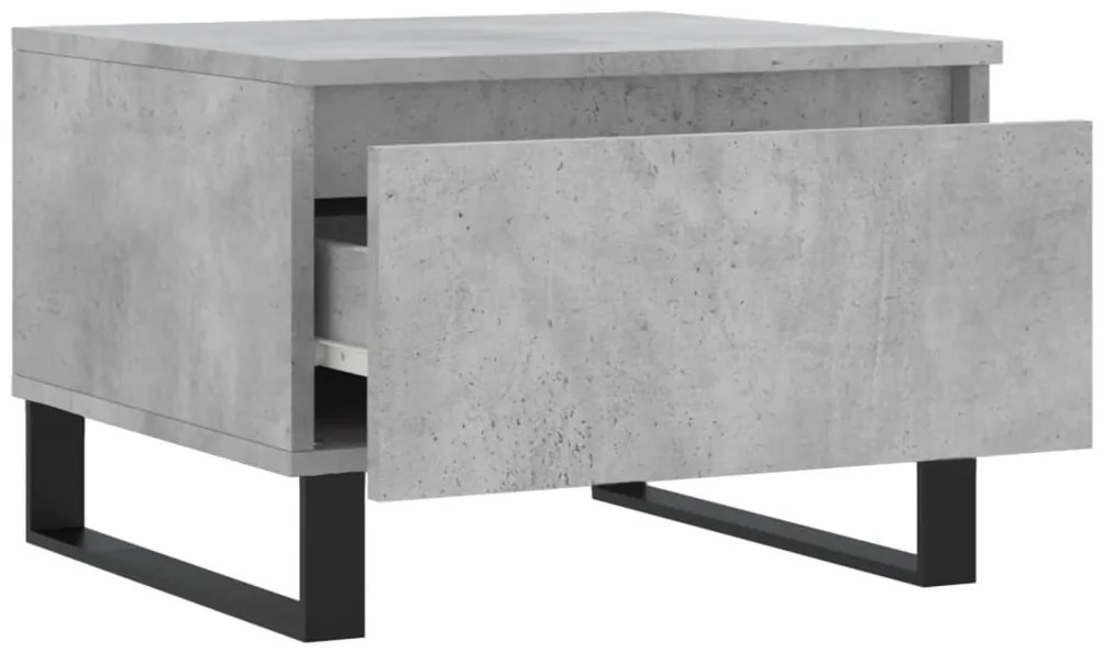 Mesas de centro 2 pcs 50x46x35 cm deriv. madeira cinza-cimento