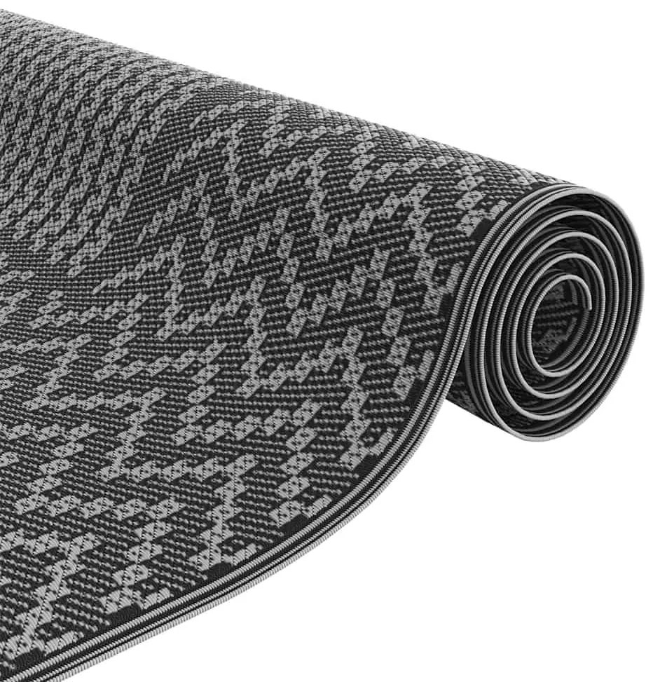 Tapete para Exterior 'ARAKIL'Preto e Cinza 250x500 cm PP