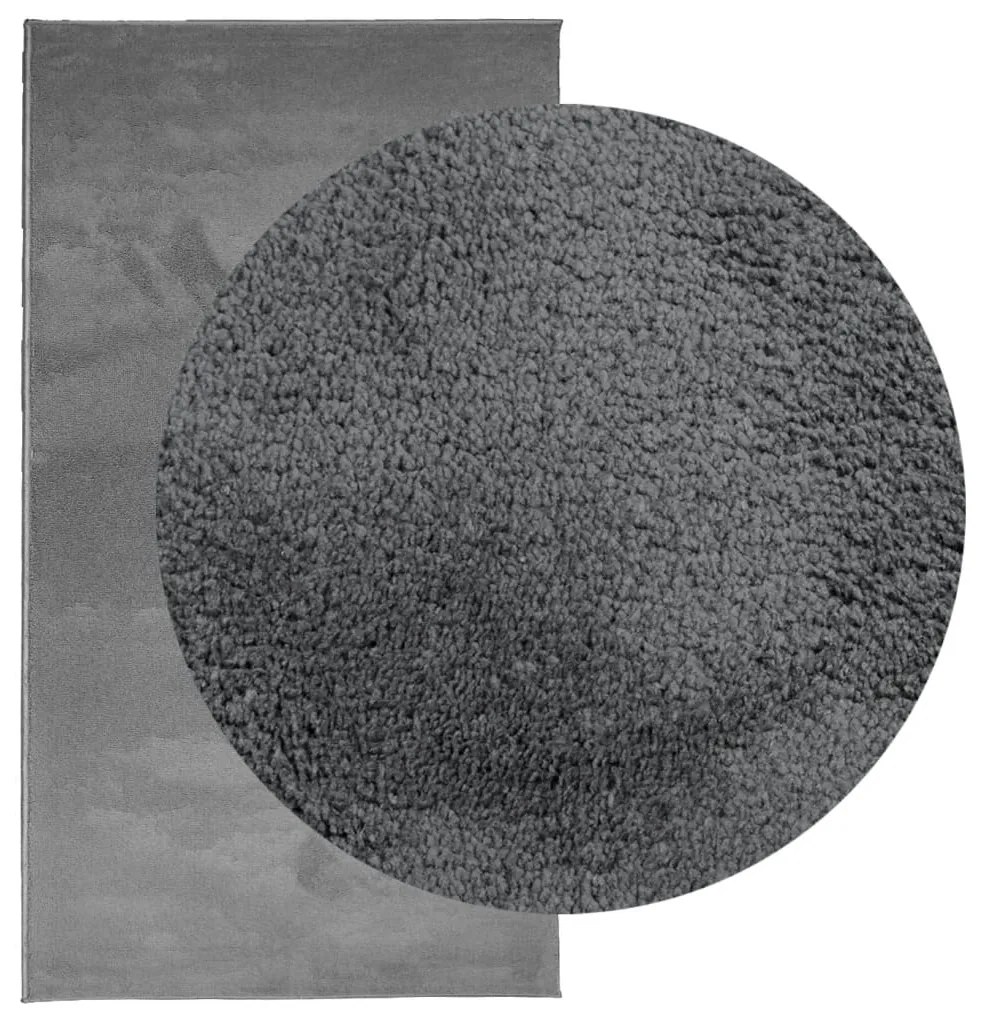 Tapete de pelo curto OVIEDO 60x110 cm antracite