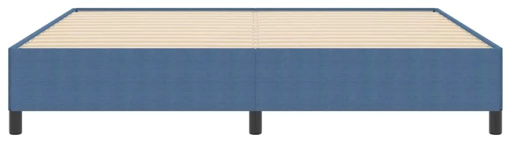 Cama vidaXL Azul 200x200 cm Tecido Corduroy