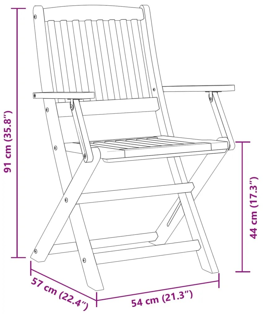 9 pcs conj. de jantar para jardim 180x90x75 cm acácia maciça