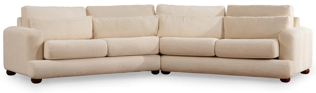 Sofá de 4 Lugares River – Bege – 330 cm x 105 cm x 90 cm
