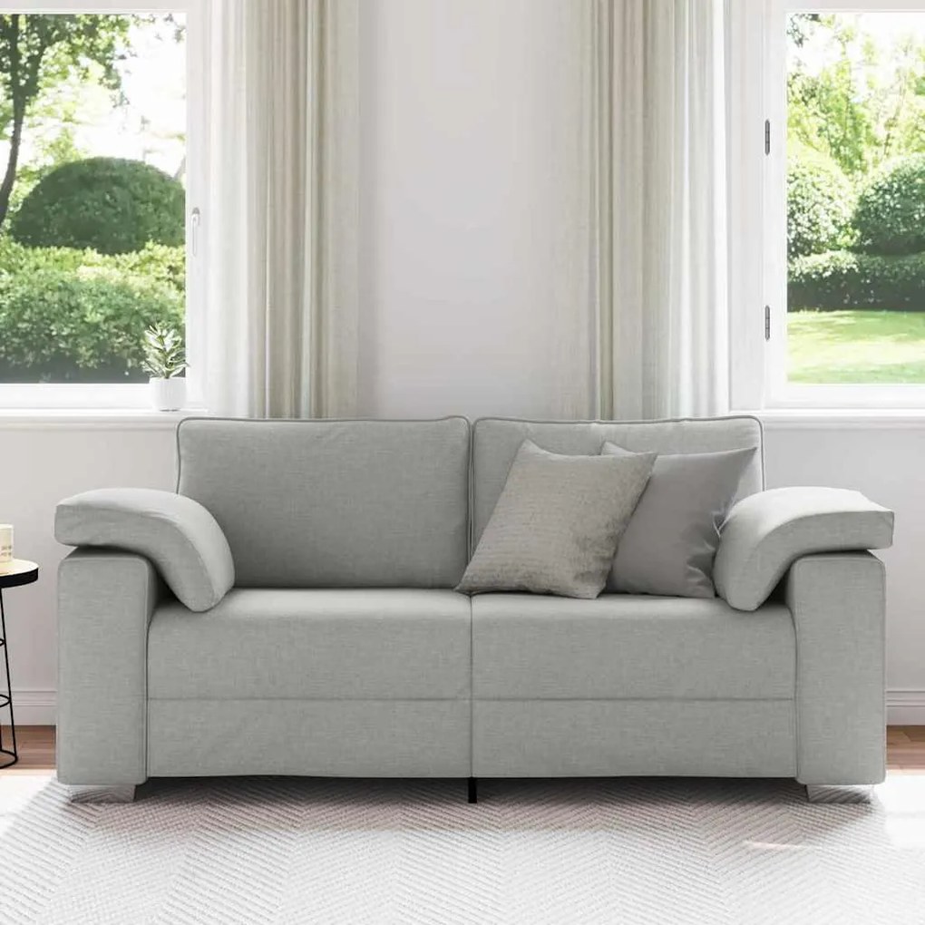 Sofá Loveseat - Cinza Claro, 140 cm Tecido