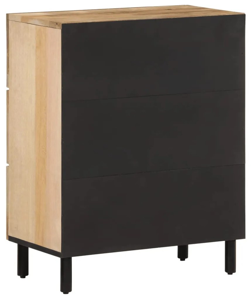 Móveis de apoio 2 pcs 60x33x75 cm madeira de mangueira maciça