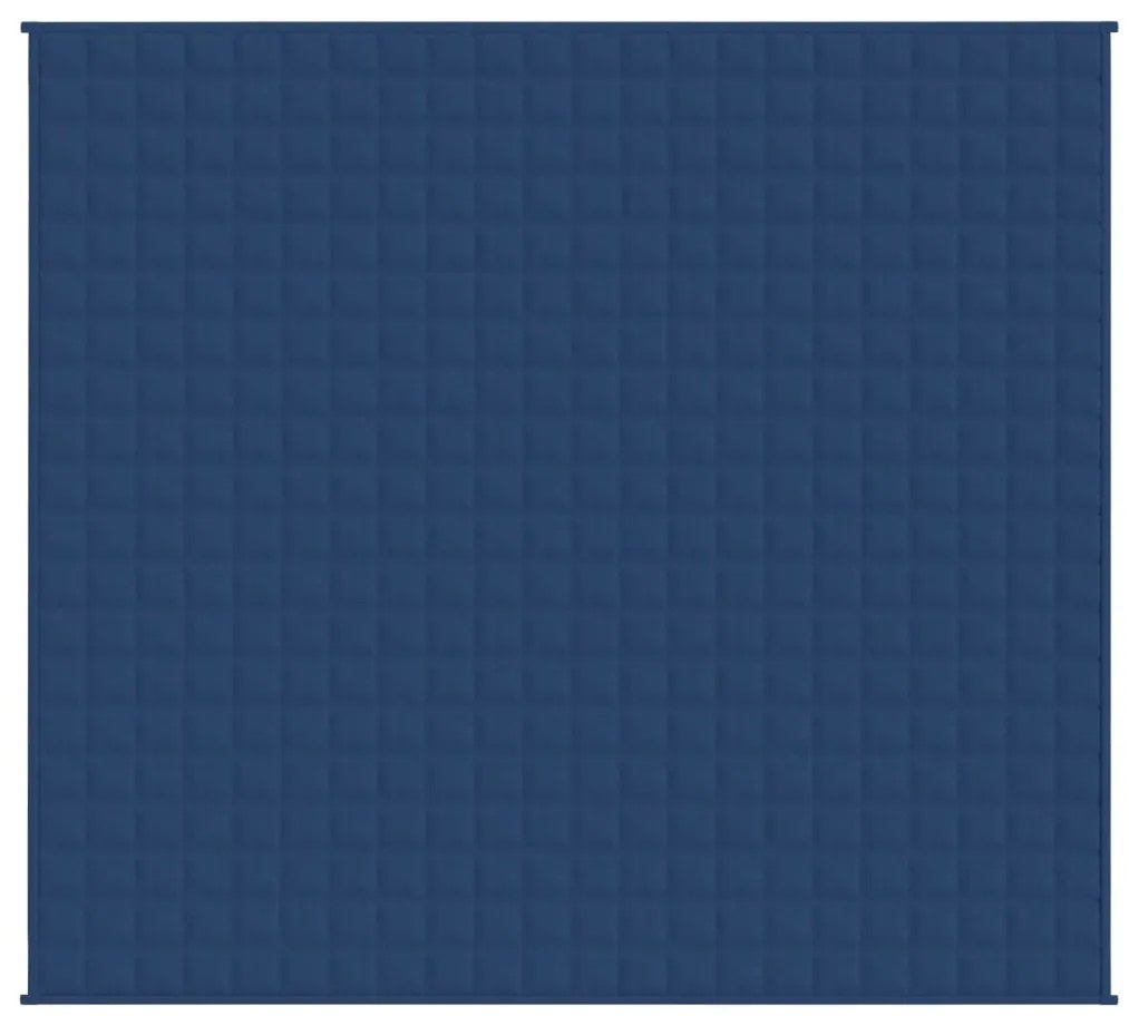 Manta pesada 11 kg 220x240 cm tecido azul