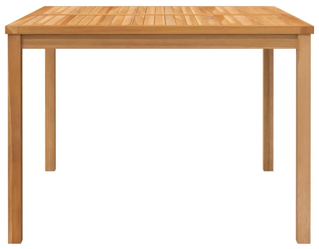 3 pcs conjunto de jantar para jardim madeira de teca maciça