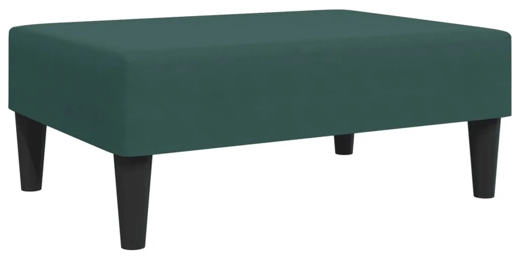 2 pcs conjunto de sofás com almofadas veludo verde-escuro