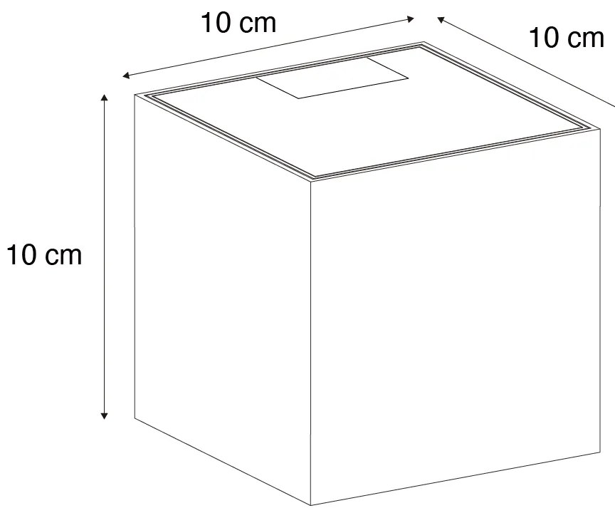 Candeeiro de Parede Exterior Castanho Ferrugem Incl. LED 2-Luzes IP65 Solar - Charlene Moderno