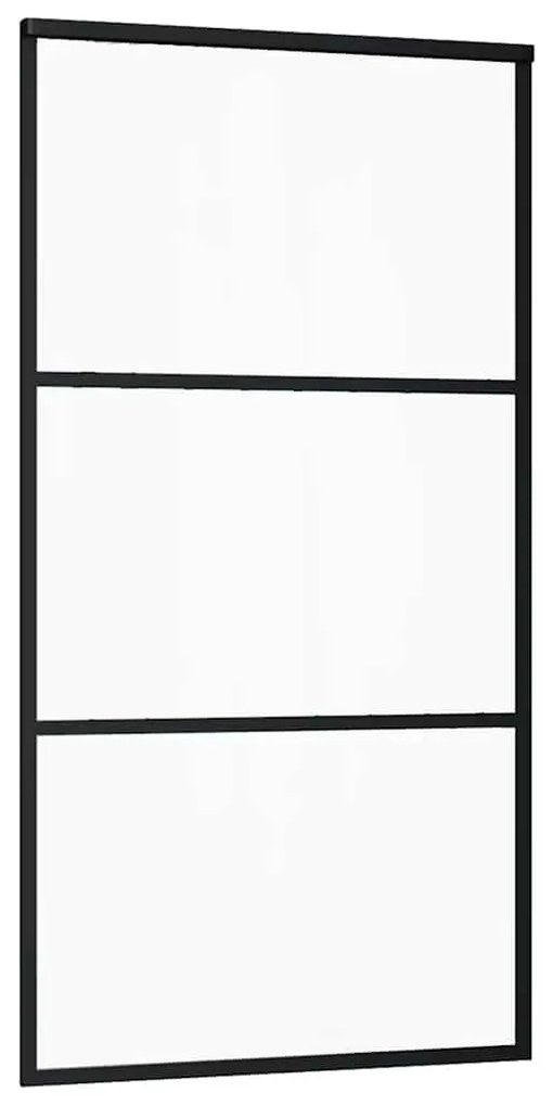 Porta deslizante c/ conj ferragens 102x205cm vidro ESG preto
