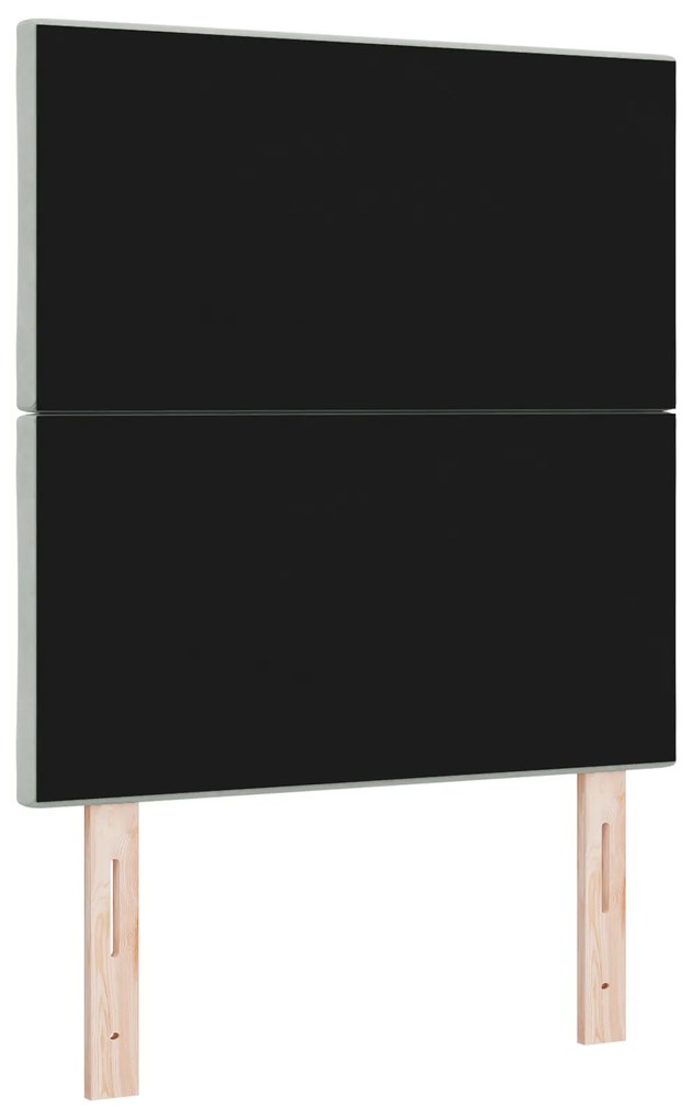 Cabeceira vidaXL Design Blocos de Diamante Cinza Claro 80 cm Veludo