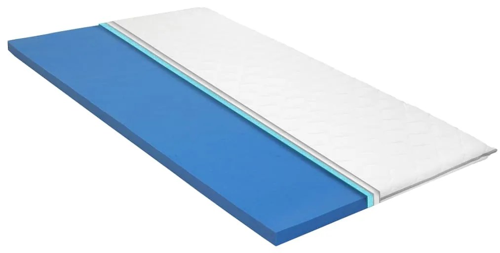 282780 vidaXL Sobrecolchão 160x200 cm espuma viscoelástica c/ memória 6 cm
