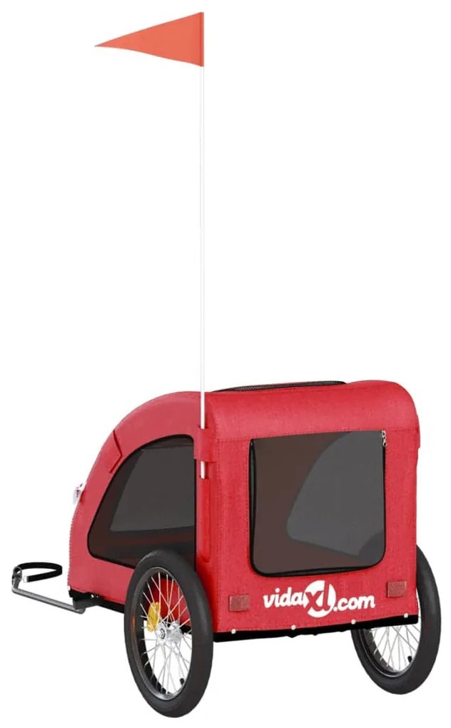 Reboque bicicleta animais tecido oxford/ferro vermelho
