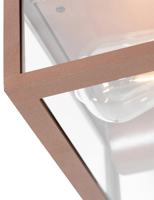Luminária de teto industrial cor ferrugem IP44 2 luzes - Charlois Design,Industrial