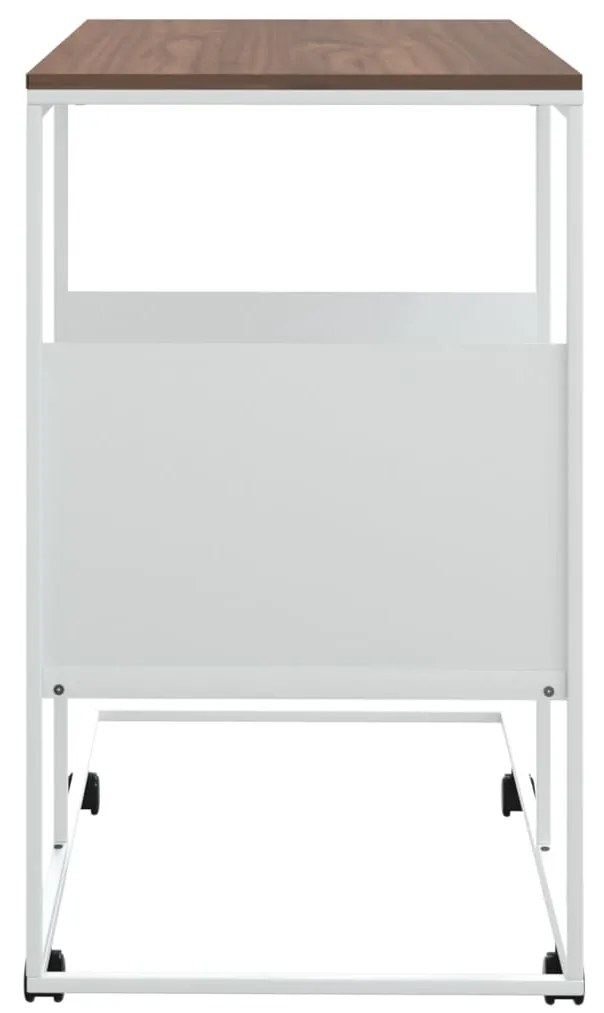 Mesa de apoio c/ rodas 55x36x63,5cm derivados de madeira branco