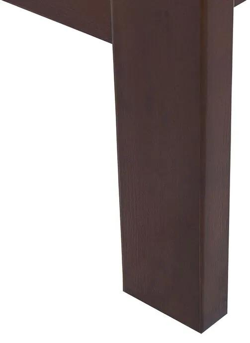 Cama de casal em madeira castanha escura 180 x 200 cm CASTRES Beliani